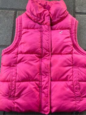 Girls Pink Puffer Vest